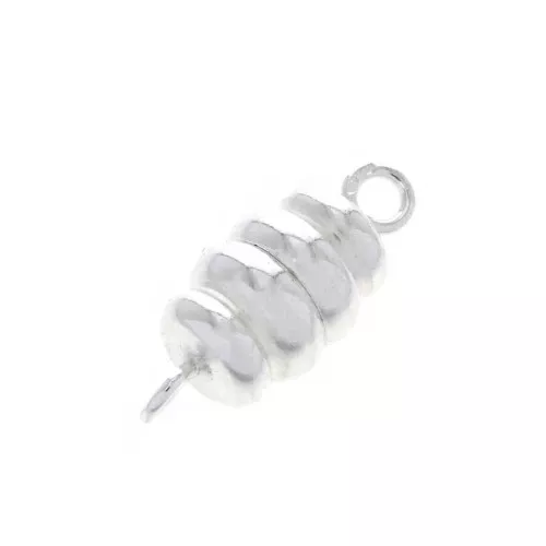 6.5mm 925 Sterling Silver worked magnetic clasp x1