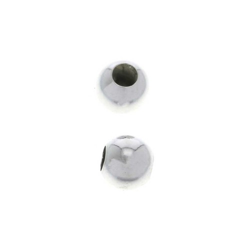 Stopper Bead 5 mm with a hole of 2 mm Sterling Silver 925 x1