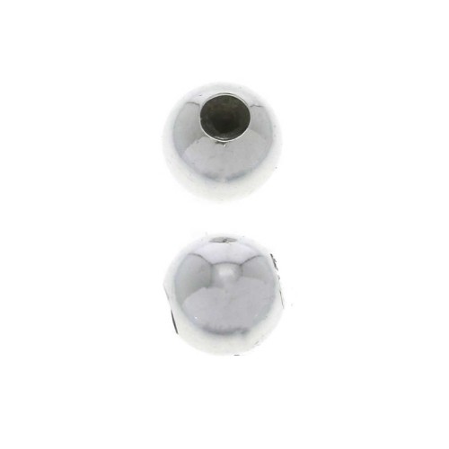 6mm 925 Sterling Silver Stopper Bead with a hole of 2 mm x1