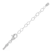 11mm Lobster Clasp with unscrewable end for 1.5mm cord - Silver 925 x1