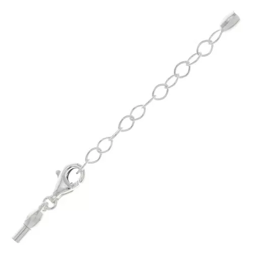 11mm Lobster Clasp with unscrewable end for 1.5mm cord - Silver 925 x1