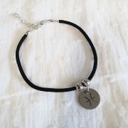 11mm Lobster Clasp with unscrewable end for 1.5mm cord - Silver 925 x1