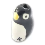 Ceramics penguin 20x12mm Black