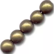 Round beads 2mm bronze tone x100