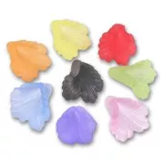Set of Flowers 11x12mm Frosted Multicoloured x20