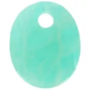 12x10mm Gemstone oval sequin - Amazonite x1