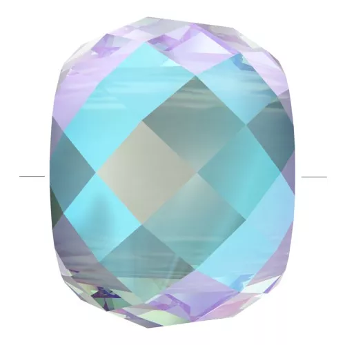 11mm XXL Briolette PureCrystal 5043 rondelle bead - Aquamarine Shimmer 2X x1