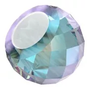 11mm XXL Briolette PureCrystal 5043 rondelle bead - Aquamarine Shimmer 2X x1