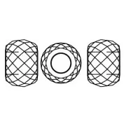 11mm XXL Briolette PureCrystal 5043 rondelle bead - Aquamarine Shimmer 2X x1