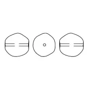 Baroque nacrée PureCrystal 5841 perle ronde irrégulière 8mm Cream Pearl x1