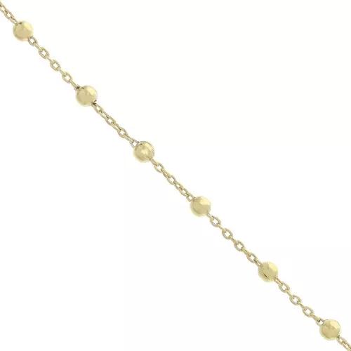 2.5mm Ball cable (1x1) chain - Gold Plated 3 microns x50cm