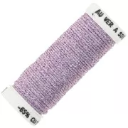Au ver à soie Metallic braided embroidery thread 16 - Parme (023) x10m