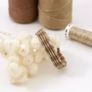 Au ver à soie Metallic braided embroidery thread 16 - Parme (023) x10m