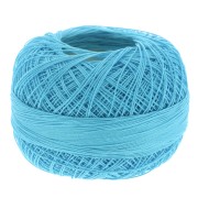Cotton yarn Lizbeth size 80 - Light Ocean Turquoise n°658 x168m|raw }}