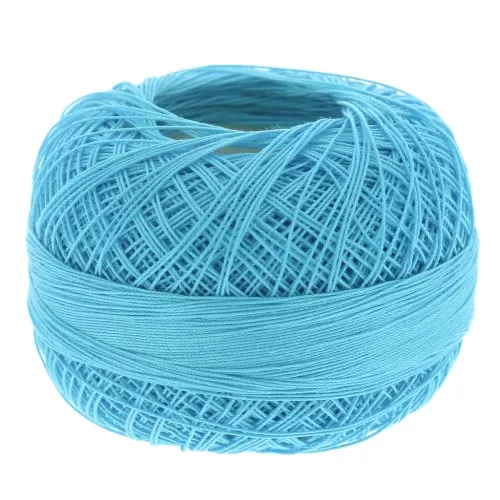 Cotton yarn Lizbeth size 80 - Light Ocean Turquoise n°658 x168m