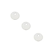 4mm 925 Sterling Silver round sequins x4
