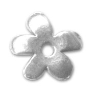 bead cap Flat Flower-shaped 13mm  Antique Silver Plating x4|raw }}