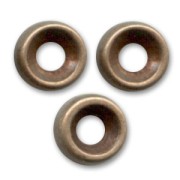 Metal rondelle 5mm Old copper tone x4|raw }}