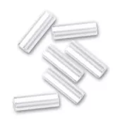 Preciosa Seed beads tubes 6.5x2 mm Crystal x20g