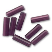 Preciosa Seed Beads, 6.5x2 mm Tubes, Amethyst, 20 g