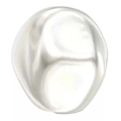 8mm PureCrystal 5841 irregular Baroque Pearl - White Pearl x1
