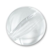 14 mm round bead in transparent resin - Crystal x1