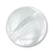 14 mm round bead in transparent resin - Crystal x1