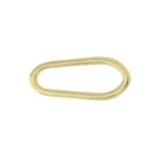 17x7mm - Oval asymmetrical spacer - Gold Tone x1|raw }}