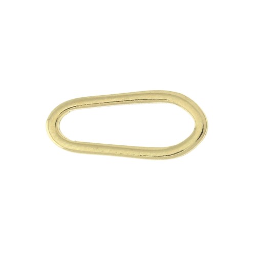 17x7mm - Oval asymmetrical spacer - Gold Tone x1