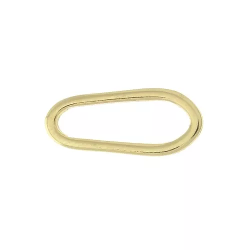 17x7mm - Oval asymmetrical spacer - Gold Tone x1