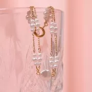 14mm PureCrystal 5842 irregular Baroque Pearl - White Pearl x1