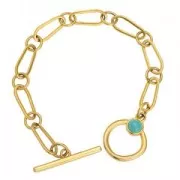 17x7mm - Oval asymmetrical spacer - Fine Antique silver plating x1