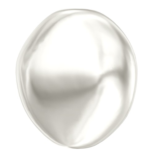 10mm PureCrystal 5842 irregular Baroque Pearl - White Pearl x1