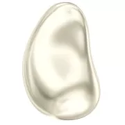 16mm PureCrystal 5843 irregular Baroque drop Pearl - Cream Pearl x1