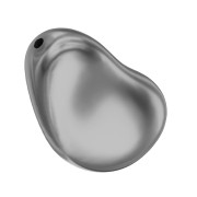 16mm PureCrystal 5843 irregular Baroque drop Pearl - Dark Grey Pearl x1