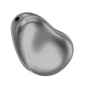 16mm PureCrystal 5843 irregular Baroque drop Pearl - Dark Grey Pearl x1