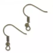Ball Earwires 18mm bronze tone x6