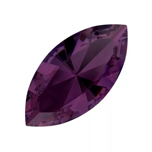 10x5mm PureCrystal Navette 4228 - Amethyst Ignite x1