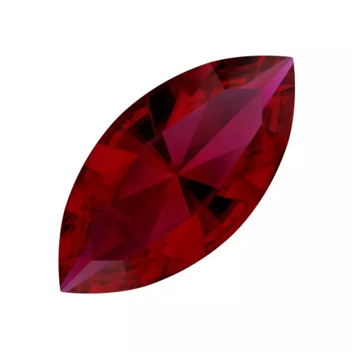 15x7mm PureCrystal Navette 4228 Scarlet Ignite x1