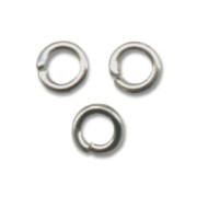 Jumprings open  3x0.6mm Rhodium tone x200