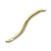 Tube spacer 2 loops 22mm Gold tone x20