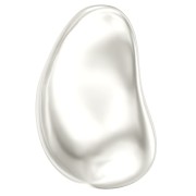 12mm PureCrystal 5843 irregular Baroque drop Pearl - White Pearl x1|raw }}