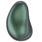 12mm PureCrystal 5843 irregular Baroque drop Pearl - Irid Tahitian Look x1