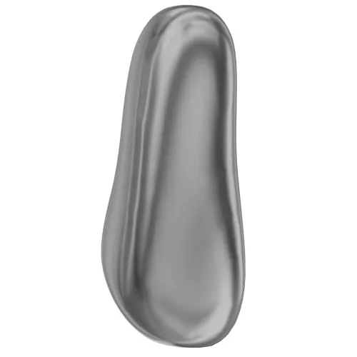14mm PureCrystal 5844 irregular Baroque oval Pearl - Dark Grey Pearl x1