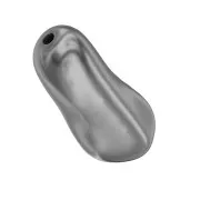 14mm PureCrystal 5844 irregular Baroque oval Pearl - Dark Grey Pearl x1