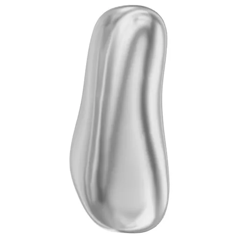 10mm PureCrystal 5844 irregular Baroque oval Pearl - Light Grey Pearl x1