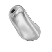 10mm PureCrystal 5844 irregular Baroque oval Pearl - Light Grey Pearl x1