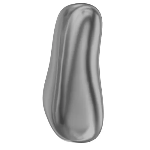 10mm PureCrystal 5844 irregular Baroque oval Pearl - Dark Grey Pearl x1