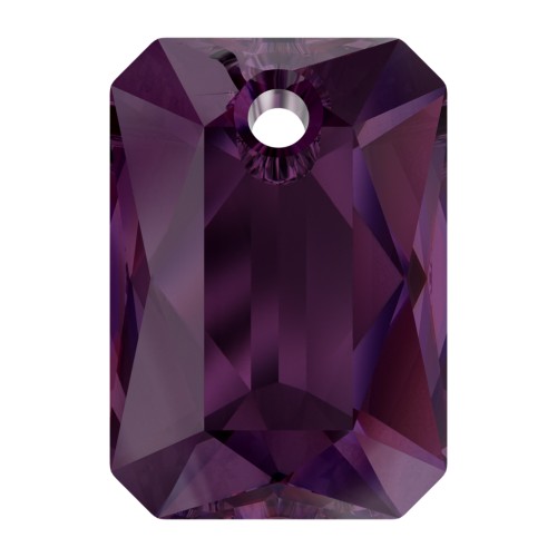 11.5x8mm PureCrystal 6435 Pendant - Amethyst x1