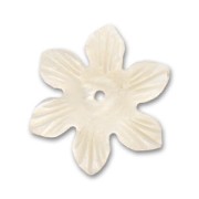 Mother-of-Pearl Flower 19mm Natural x1|raw }}